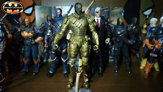 McFarlane DC Multiverse Deathstroke Gold Chase Variant Arkham Origins Platinum Action Figure Review