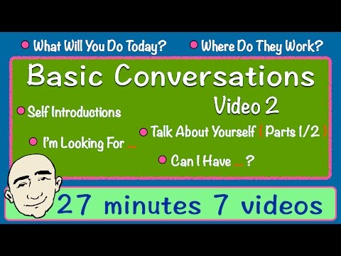 Basic Conversations | Video 2 | Long Video | English Speaking Practice | ESL | EFL