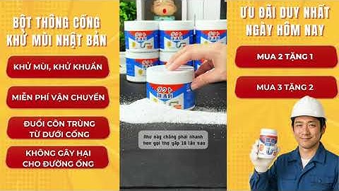 Bột thông tắc đa năng Nhật Bản - Khử mùi - Khử khuẩn