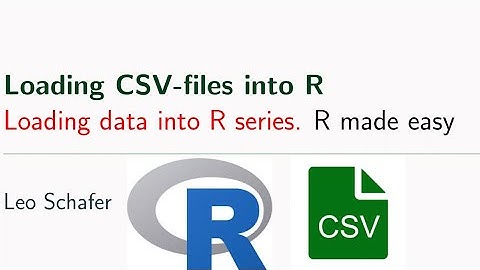 Loading a csv-file into R | Loading data into R series | R made easy