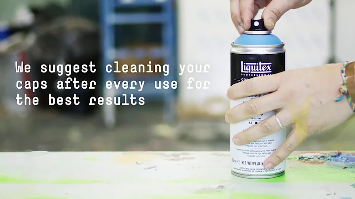 3 Seconds To Clean Spray Paint Caps | Acrylic Painting | Liquitex