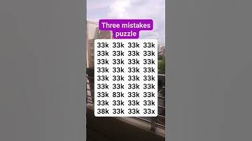 Three mistakes puzzle #brainteaser #search #find #shortvideo