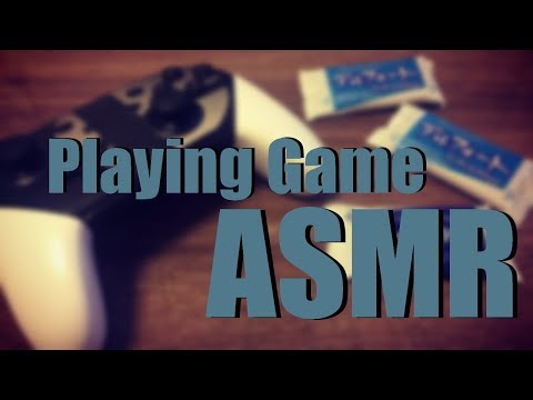 【ASMR】お菓子を食べながらゲームをする音フェチ/ eating chocolate and playing game【作業音】