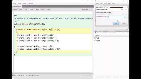 AP Computer Science String Methods