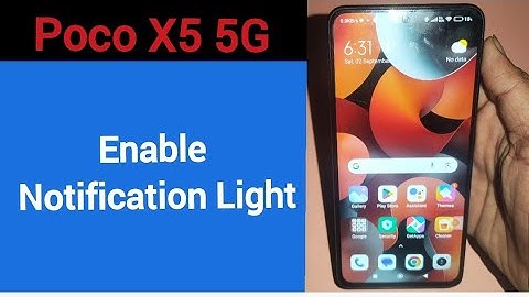How to enable notification light, Poco X5 5G me notification light enable kaise karen, lighting