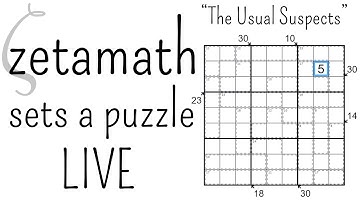 zetamath sets a sudoku puzzle LIVE