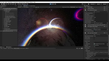 ORION Work in progress on shader atmosphere transition from out of planet view to planet ground