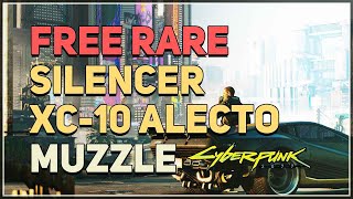 Free Rare Silencer Muzzle Cyberpunk 2077 XC-10 Alecto