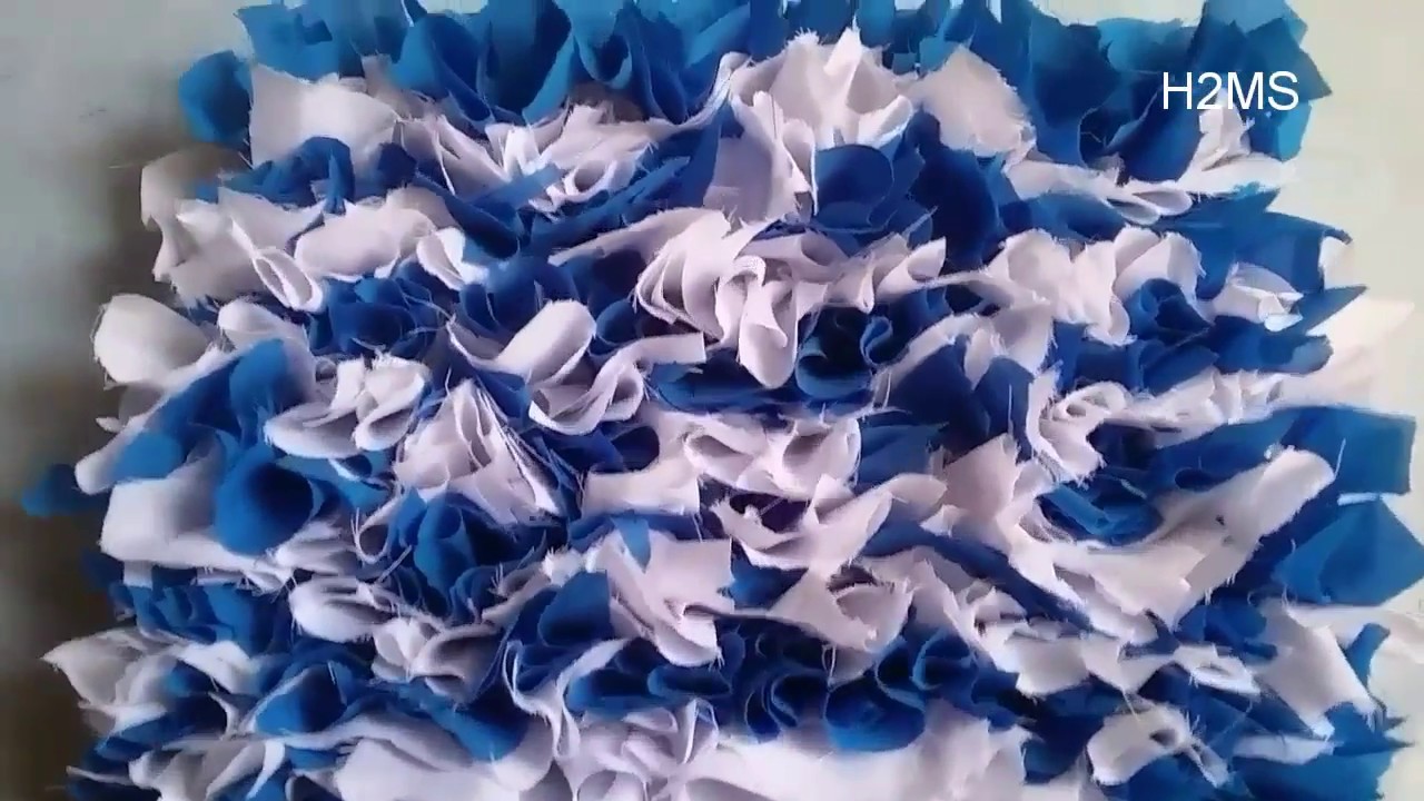 how to make simple doormat at home,rug making from left over fabric