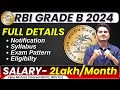 Complete information about rbi grade b 2024  notification update preparation  vijay mishra