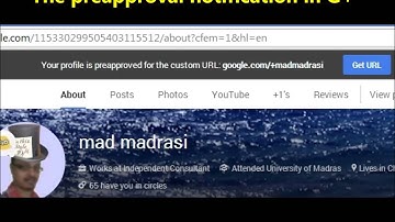 5 easy steps to acquire custom URL in G+