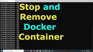How to Stop and Remove a Docker Container
