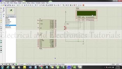 16x2 LCD 4-bit mode interfacing with 8051 8052 Keil Code and Proteus Simulation