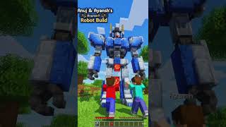 Anuj aur Ayansh robot build challenge Minecraft