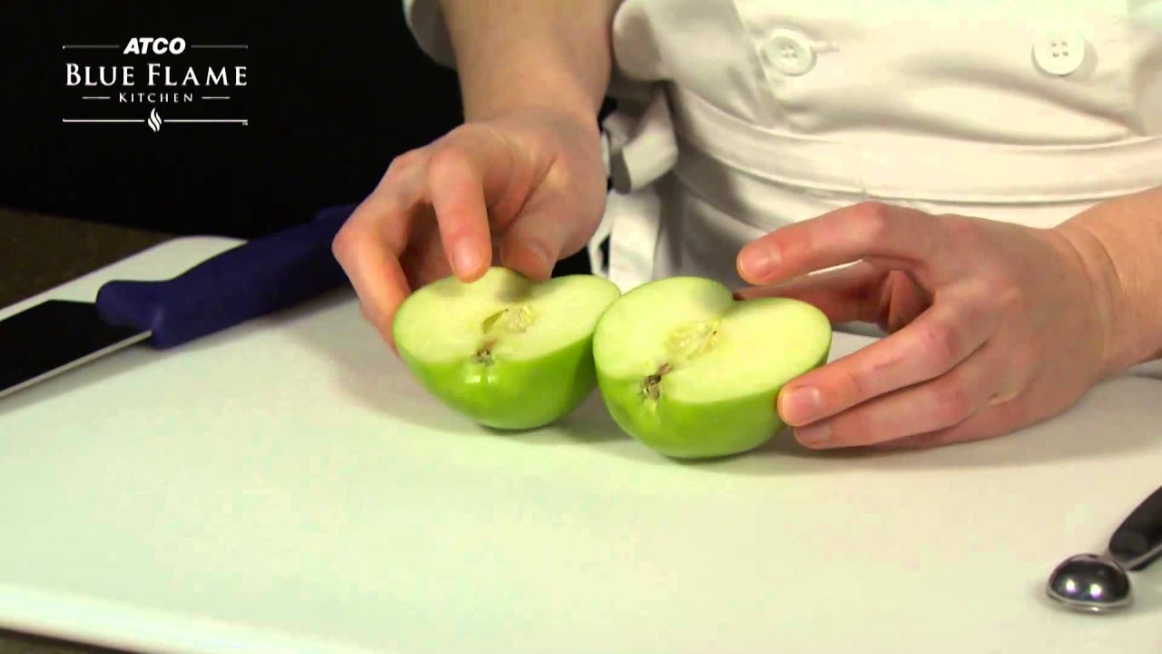 How to core an apple with a melon baller YouTube