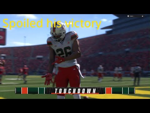 EA SPORTS College Football 25 Spoiled his victory