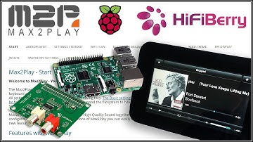 Setup Max2Play Raspberry Pi Squeezebox, HiFiBerry DAC and 7” Touchscreen