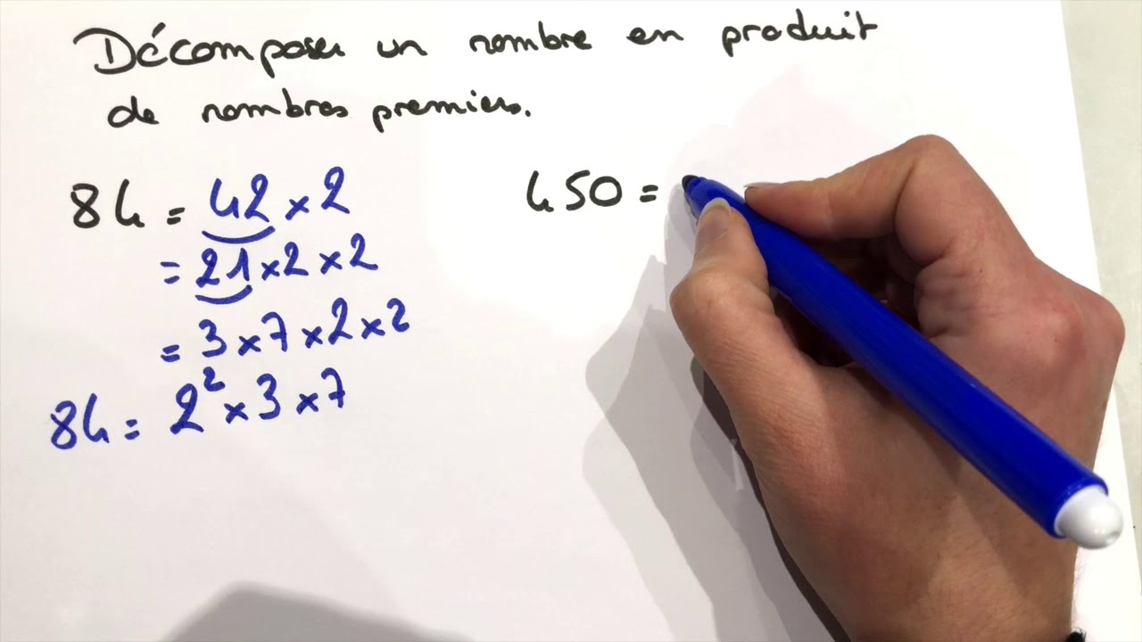 4e-3e - décomposer un nombre en produit de facteurs premiers - YouTube