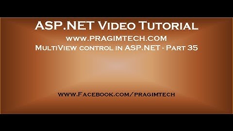 Multiview control in asp.net   Part 35
