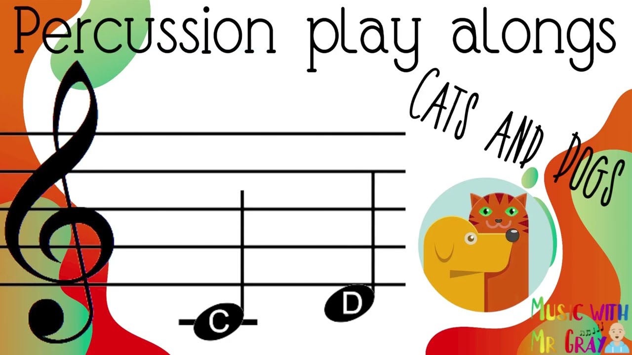 Percussion play alongs - 12. Cats and Dogs (C & D) - YouTube