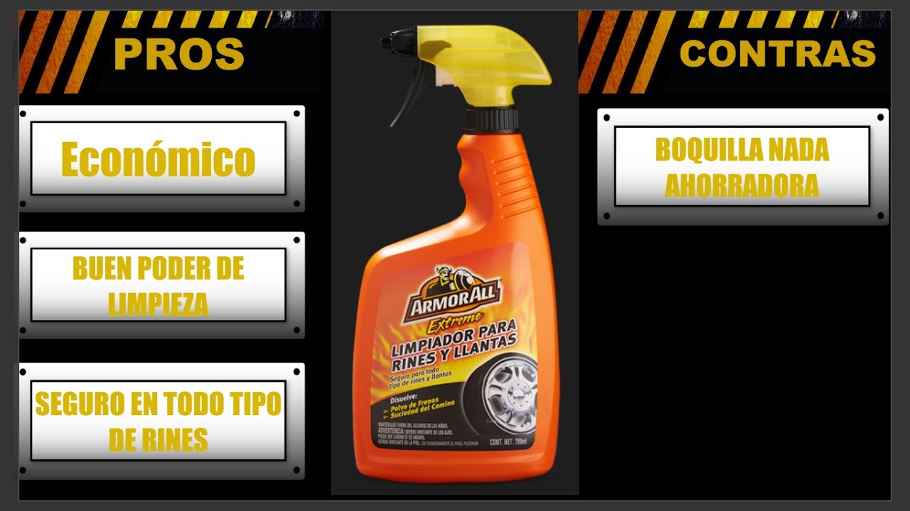 Como lavar tus llantas con Armor All Extreme Limpiador de rines y llantas