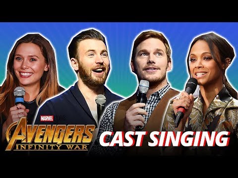 Full Cast of Avengers: Infinity War Singing (REAL VOICE!!!)