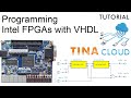 Programming a terasic intel fpga board in v.l with tinacloud