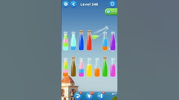 Water Sort Puzzle Game Level 346 #watersortpuzzle #watersortgame #mobilegame #colorpuzzle #games