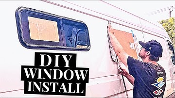 Installing Windows On Our Sprinter Van Conversion | How To Install DIY Van Windows #vanlife