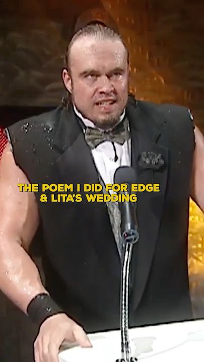 Snitsky's WILD Poem From Edge & Lita's Wedding 😅