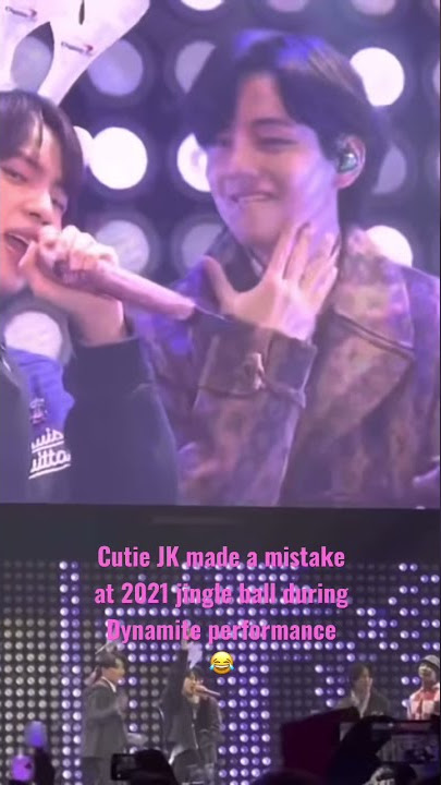 BTS JK mistake at 2021 Jingle Ball