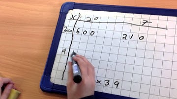 Grid method for multiplication