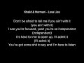 Khalid & Normani - Love Lies Lyrics (live at 2018 Billboard Music Awards)