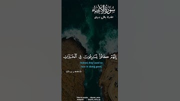 وزكريا إذ نادى ربه رب لا تذرني فردا وأنت خير الوارثين | الآية 89 من سورة الأنبياء  | بلال دربالى