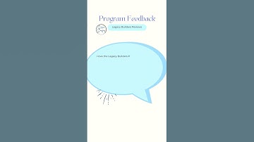 Program reviews, Legacy Builders