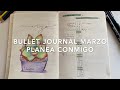 BULLET JOURNAL MARZO | PLAN WITH ME || Orden, papel y tijera