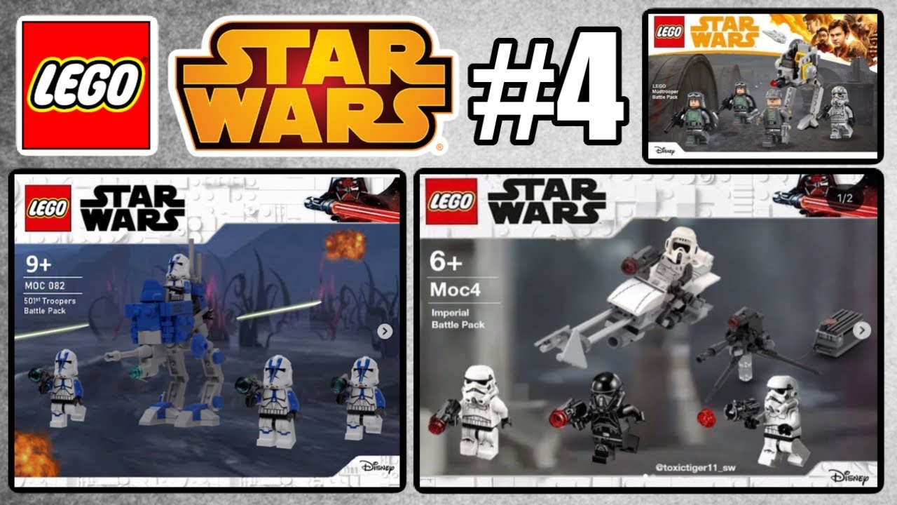 Crazy Custom Lego Star Wars Battle Packs 4 Youtube