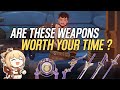 NEW INAZUMA CRAFTABLE WEAPONS ! | Are They Worth It ? | Genshin Impact