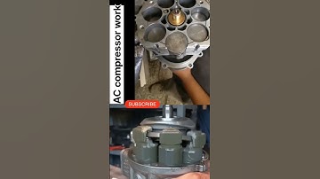 AC compressor work 3D | #3danimation #viral #mechanism #car #3D