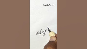 Comment your name | Asiyah in cursive #calligraphy #handwriting #shorts