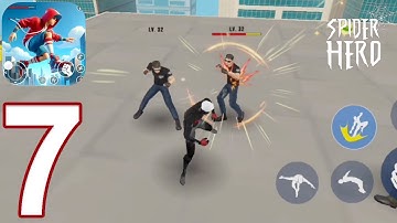 Spider Hero 3D Fighting Game Gameplay Walkthrough Part 7 - Black Spooder (iOS, Android)