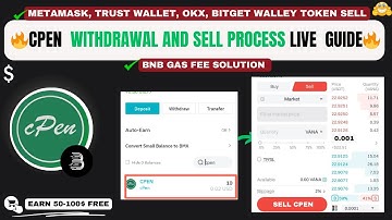 CPEN Token Send to BitMart | How to Sell CPEN Token & Fix BNB Gas Fee Issue