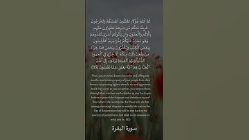 85- 2 سورة البقرة: التلاوة المعبرة مع الترجمة الإنجليزية #quranictranslation  #اكسبلور