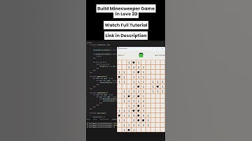 Watch me build Minesweeper in Love2D – Pt 1 🔨