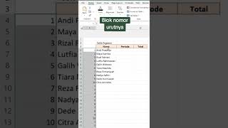 Trik tambah baris kosong Excel #excel #exceltips #exceltutorial