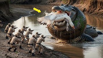 Brave heroes save Mother Elephant from terrifying Giant Python attack 🐍