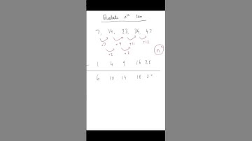 Quadratic Nth Term - GCSE Maths #shorts #maths #gcse