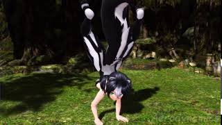 [MMD] Skunk Girl Spraying 2