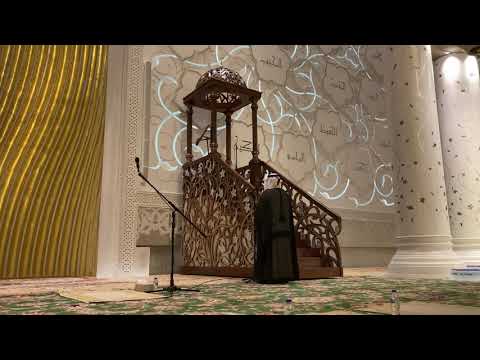 أذان العشاء للشيخ علي الحوسني ليلة 24 رمضان 1443 هجري أبوظبي