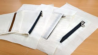 SEWING TIP6/ Just look at this bag inside pocket. Sewing Tips for making 4 kinds of inner pockets